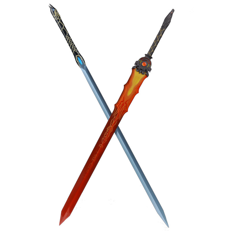仙剑4 游戏武器道具模型  云天河 望舒剑羲和剑全金属未开刃定金
