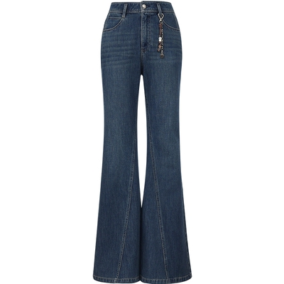 ONLY高腰喇叭裤牛仔裤