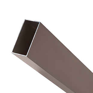 铝合金咖啡色方管铝材型材方通吊顶扁管正方形加厚隔断幕墙立柱