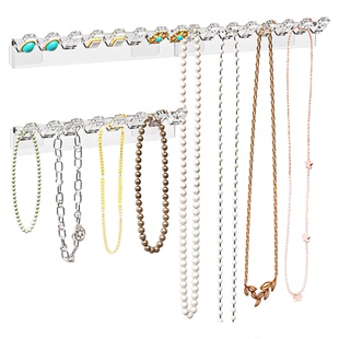 镜柜项链收纳挂架壁挂式手链防缠绕神器戒指耳环耳钉首饰品展示架