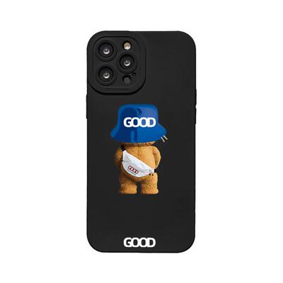 benefit潮流小熊泰迪背影17适用于iphone16promax苹果15PRO手机壳13新款14套12创意11全包xsmax硅胶xr防摔8p