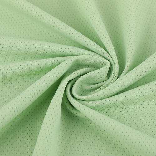 针织锦纶网眼布透气孔运动面料T恤吸湿纳米排汗布料网眼160g