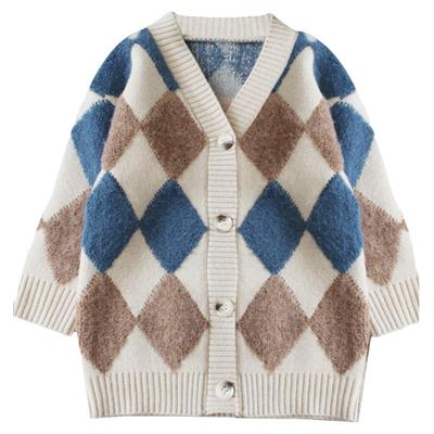 芙依荑细毛秋季女针织中长款毛衣