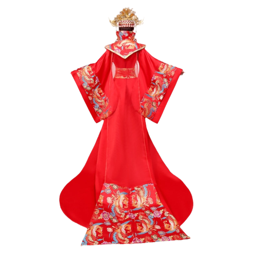 明制汉服婚服凤冠霞帔古代新娘嫁衣红色中式结婚古装服装贵妃皇后
