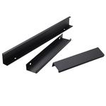 柜门拉手隐形橱柜门现代简约高档黑色极简长款把手隐藏式衣柜拉手