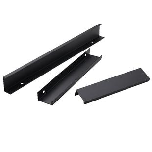 柜门拉手隐形橱柜门现代简约高档黑色极简长款把手隐藏式衣柜拉手