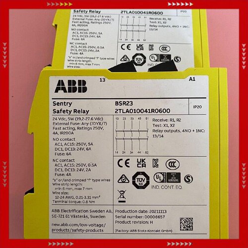 【问价】安全继电器BSR23，物品实图拍摄，2TLAO1004
