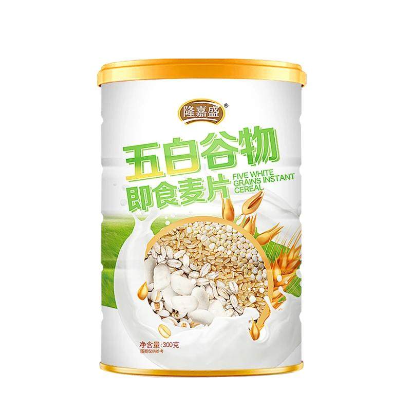 【到手六罐】隆嘉盛五白谷物即食麦片原味膳食纤维营养饱腹早代餐