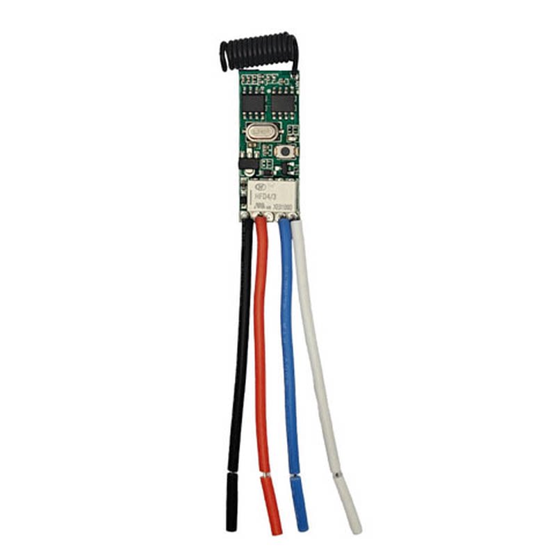 通电即发射信号模块迷你继电器无线遥控开关3V9V12V锂电池供电433