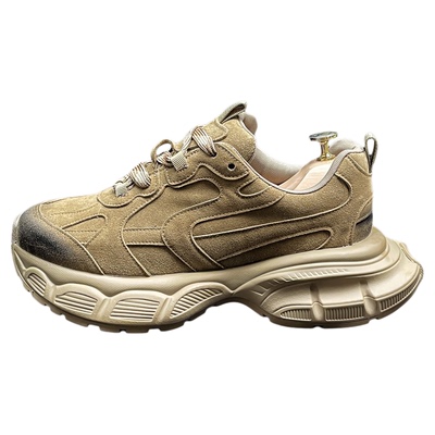 软底舒适百搭真皮老爹鞋男款