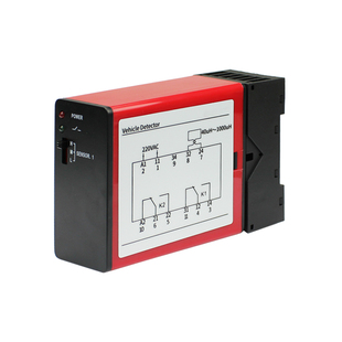 道闸车辆检测器单路地感检测器停车场地感线圈控制器带延时车检器