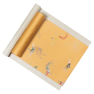 知舍凤鸣长安新中式织锦茶席禅意刺绣复古高端轻奢宋代美学桌旗