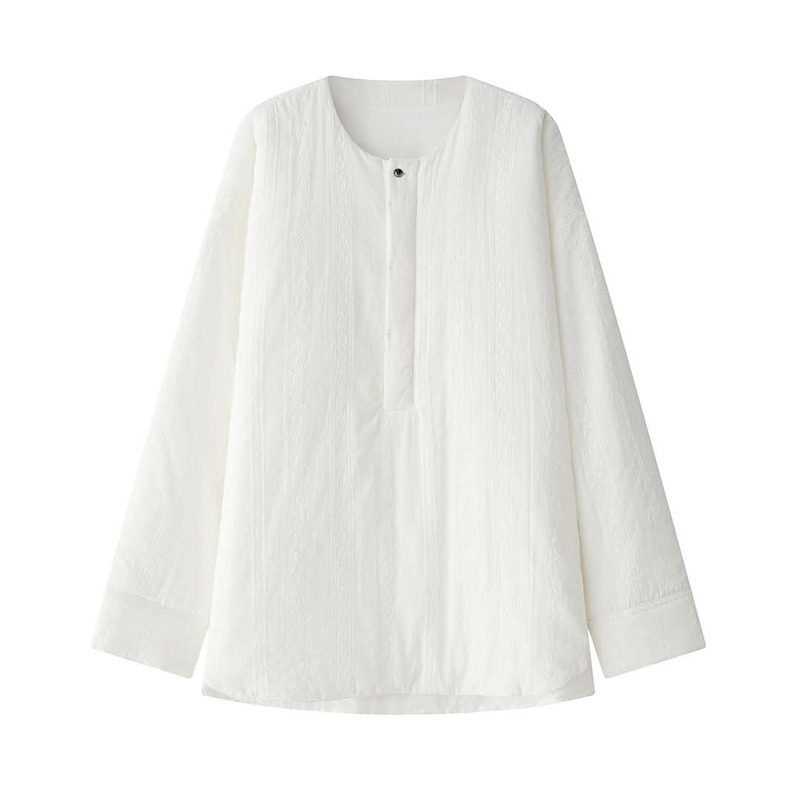 时尚百搭蕾丝双层棉服保暖外套女