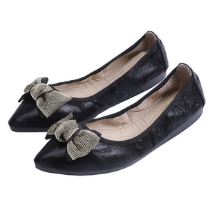 小码女鞋313233软底平底单鞋女一脚蹬春秋新款女士百搭浅口妈妈鞋