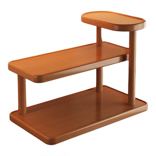 化妆品置物架梳妆台桌面护肤品收纳玄关入户多层简易钥匙摆放架子