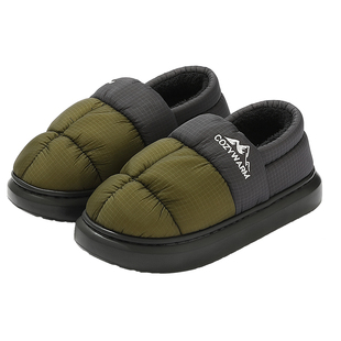 大码防水棉拖鞋男士冬季2026新款家居室内厚底防滑拖鞋男款可外穿