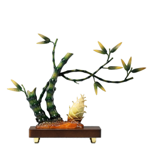 大明铜匠节节高升富贵竹子摆件家居玄关办公室送领导乔迁新居礼品