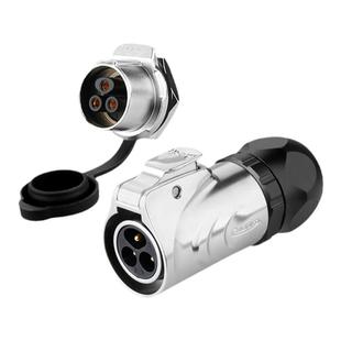 凌科LP20防水航空插头2 3 4 5 7 9 12芯后螺母安装电源信号连接器