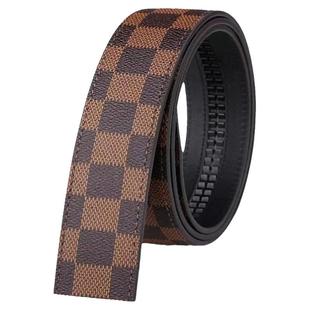 保罗皮带不带头男士自动扣无扣头皮带条中青年真皮裤带百搭腰带身