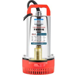直流无刷潜水泵12V24V48V60V72伏家用电瓶车抽水泵小型家用抽水机