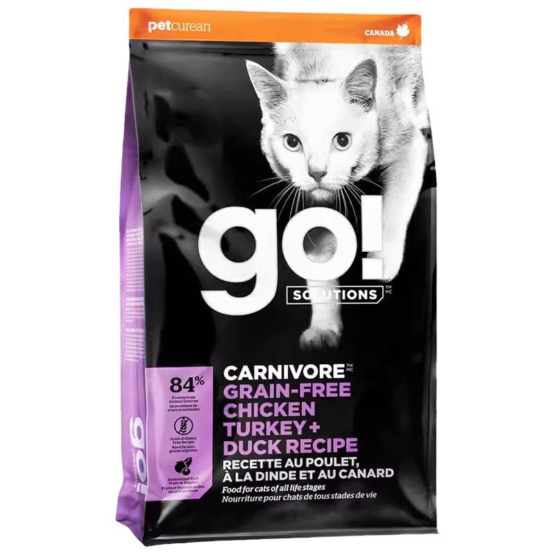 Go!Solutions美国进口go九种肉猫粮通用高蛋白幼成全猫粮3磅