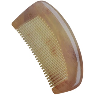 天然加厚牛角小胖梳绵羊角梳头皮按摩黄牛角梳便携专用女密齿梳子