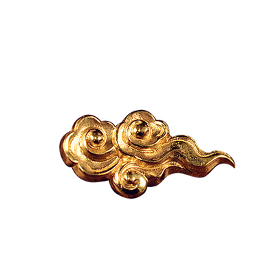 手工黄铜祥云布扣箱包饰品