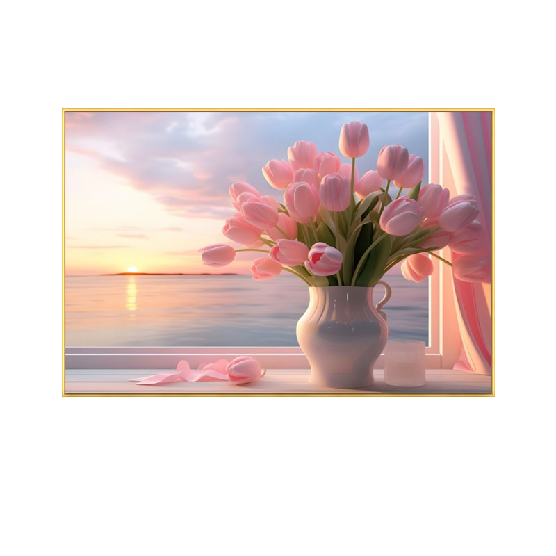 现代简约电表箱遮挡装饰画小清新植物花卉挂画电闸开关盒装饰壁画