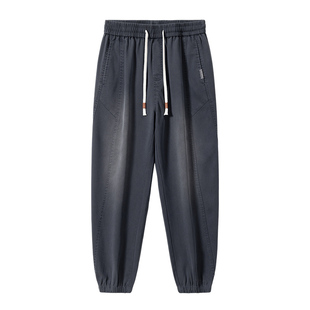 班尼路SK休闲裤秋冬季2025新款青少年工装束脚加厚加绒牛仔裤子YS