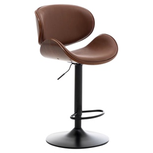 现代吧椅欧式吧台椅升降真皮酒吧椅轻奢家用前台高脚椅高脚凳简约