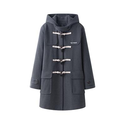 东京岁时记小个子连帽毛呢大衣