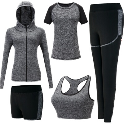 2026秋季新款瑜伽服三件套紧身显瘦速干无缝衣健身服晨跑运动套装