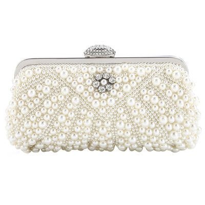 晚宴配礼服旗袍珍珠手拿包