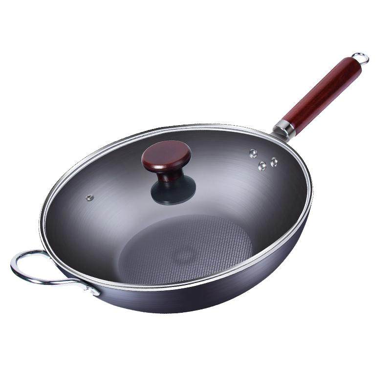 九阳铁锅无涂层炒锅家用炒菜锅电磁炉专用燃气灶煤气灶不粘锅锅具