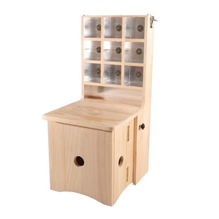 木质多功能腰背臀部艾灸凳家用明火悬灸可折叠督脉灸艾灸椅艾灸箱