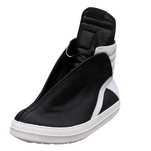 暗黑潮鞋新款R高帮男女鞋情侣休闲英伦短靴子牛皮韩版潮爆飞机鞋O