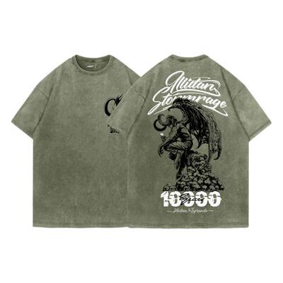 TEE7-暴雪魔兽伊利丹短袖宽松T恤