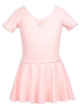 儿童舞蹈服女童练功服锦纶连体裙