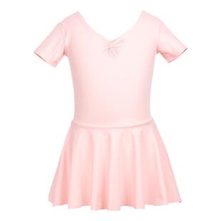 艾舞戈儿童舞蹈服女童夏季短袖春长袖练功服锦纶芭蕾舞跳舞连体裙