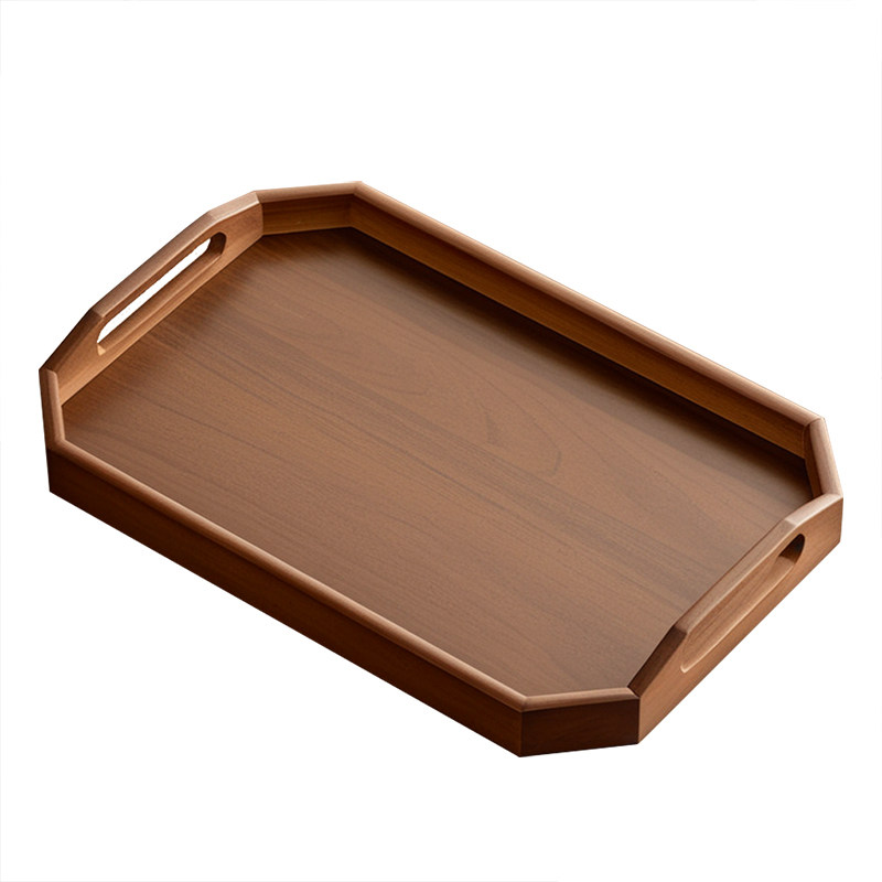 【改价专拍】八角提手托盘现代家用八角形复古色茶具客厅茶具收纳