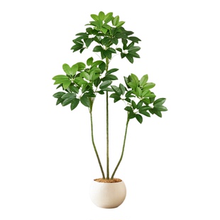 仿真绿植高端轻奢高级感逼真客厅室内仿生假树大型落地盆栽大叶伞