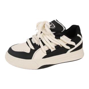 运动休闲鞋夏季百搭女鞋韩系小白鞋拼色板鞋女小众不撞款帆布鞋女