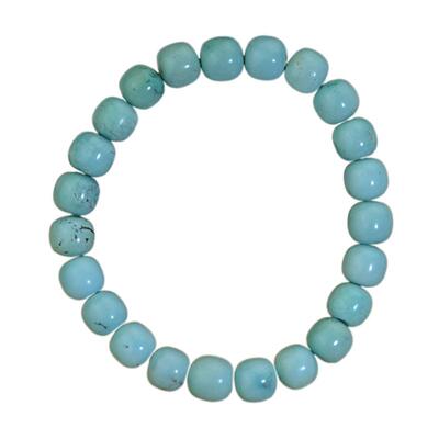 原矿天然绿松石 高瓷无优化老型珠子手串手链保真男女款一物一图