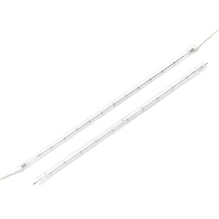 半镀白真空钨丝加热管灯管卤素电热管塑料吹瓶机石英玻璃加热管