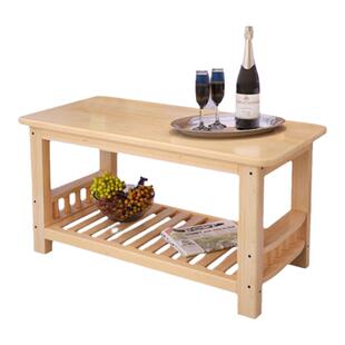 实木茶几桌客厅家用小户型简约现代简易出租屋加高两用小茶桌定制