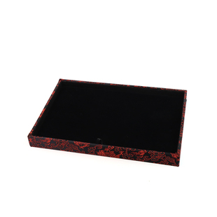 珠宝首饰国风红龙锦布盘国风黑白双用托盘文玩把件手镯手串看货盘