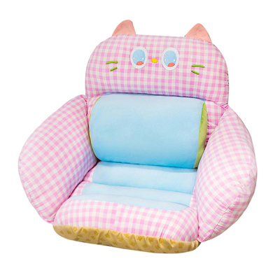 冬天加热加厚办公椅坐垫靠背一体