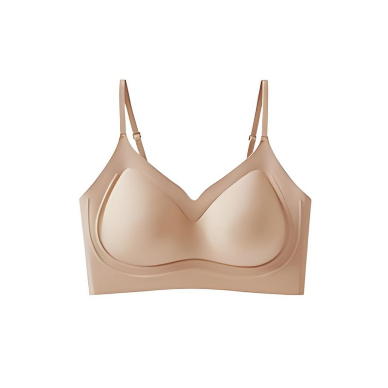 Bimilie奶皮提拉无痕内衣女无钢圈聚拢收副乳露背隐形文胸舒适