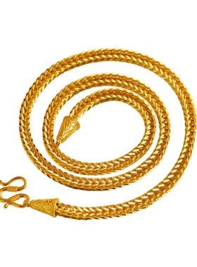 福运链男款复古仿金长链