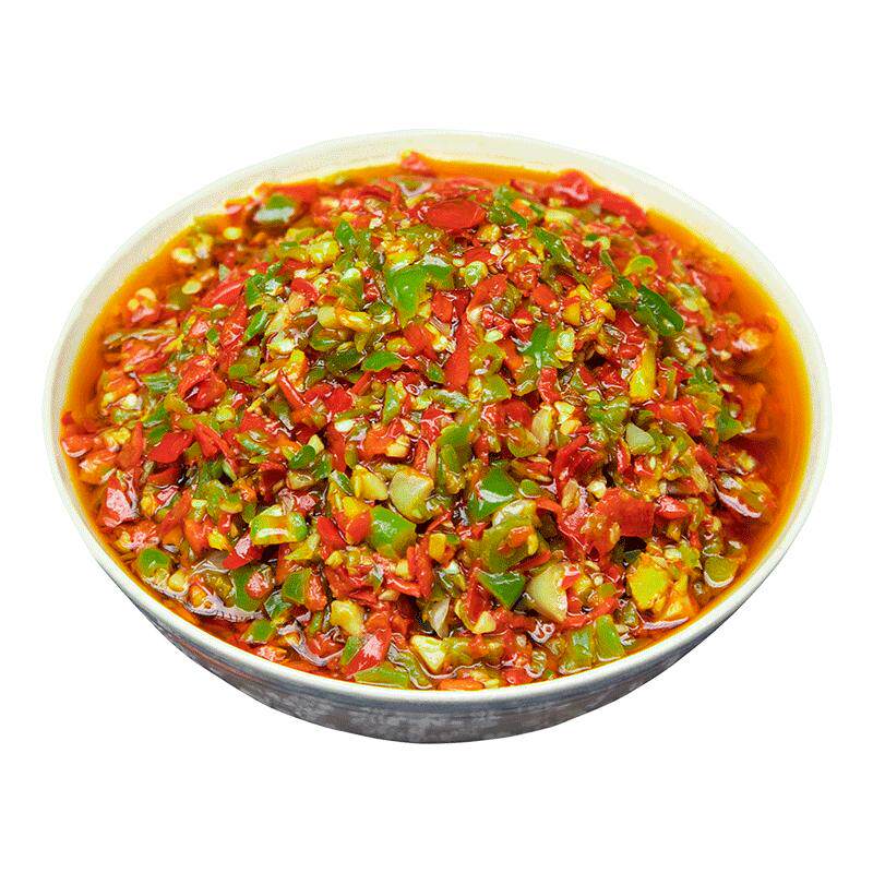蜀和春蒜蓉辣椒酱川味下饭菜剁椒酱四川湖南拌面拌饭中辣双彩椒酱